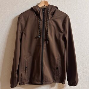 Nomad by Craft + Flow Brown Hooded Jacket – Men’s Size S